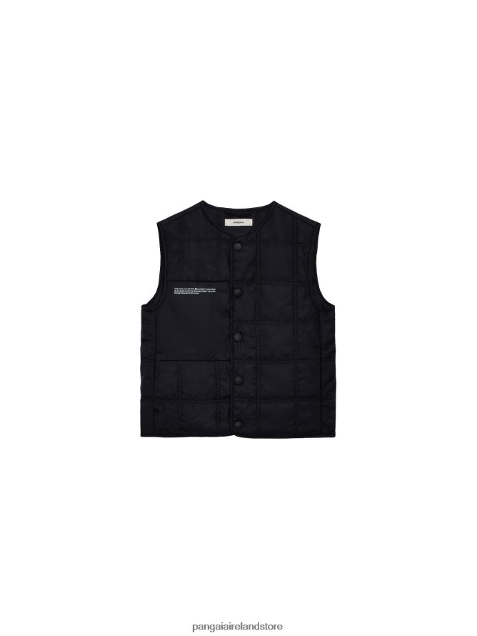Kids Pangaia Clothes Flwrdwn Quilted Gilet TT8Z42653 Black