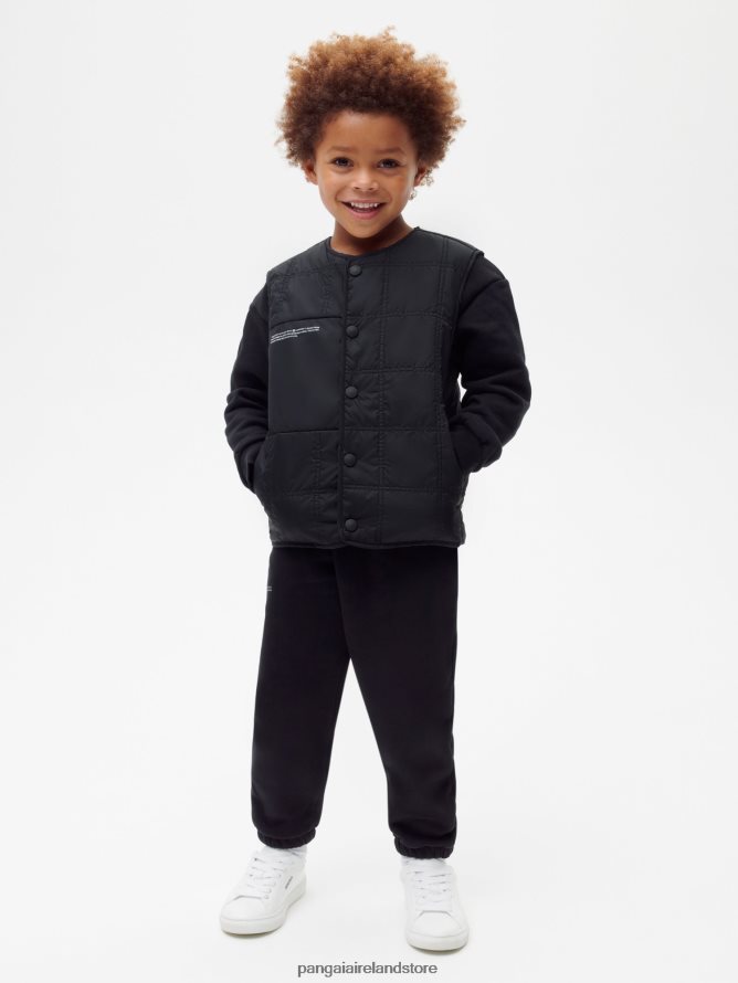 Kids Pangaia Clothes Flwrdwn Quilted Gilet TT8Z42653 Black