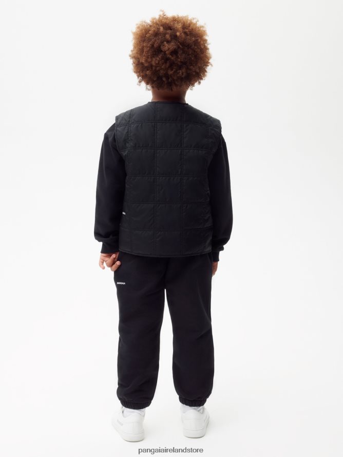 Kids Pangaia Clothes Flwrdwn Quilted Gilet TT8Z42653 Black