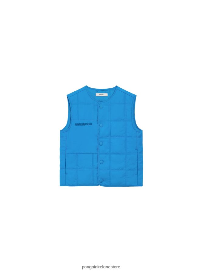 Kids Pangaia Clothes Flwrdwn Quilted Gilet TT8Z42654 Cerulean Blue