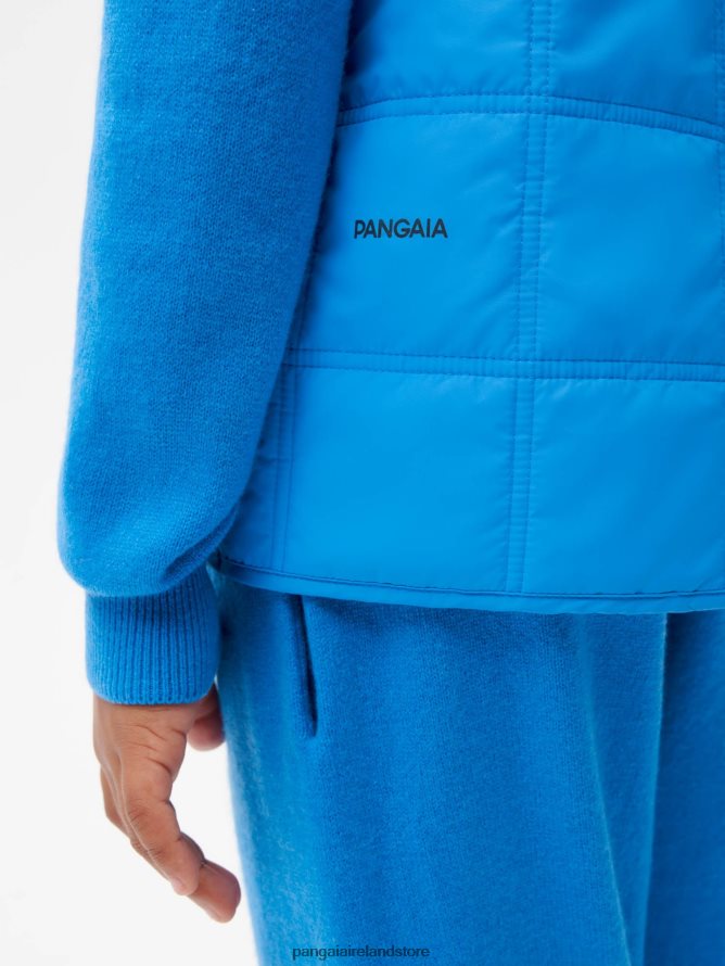 Kids Pangaia Clothes Flwrdwn Quilted Gilet TT8Z42654 Cerulean Blue
