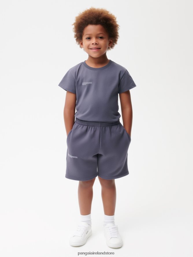 Kids Pangaia Clothes 365 Long Shorts TT8Z42616 Slate Blue