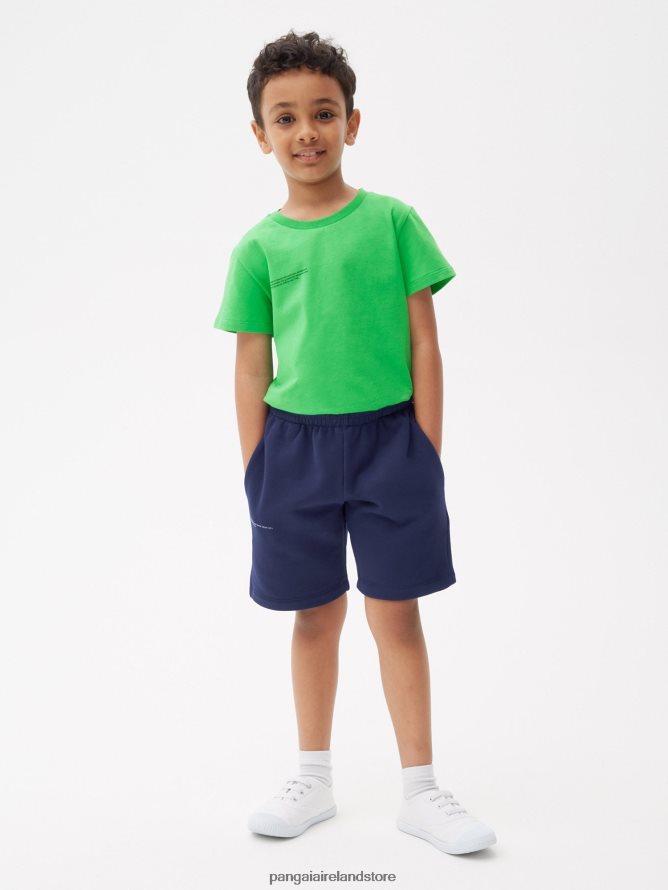 Kids Pangaia Clothes 365 Long Shorts TT8Z42618 Navy Blue