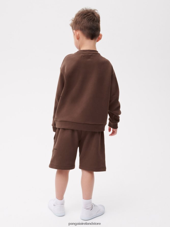 Kids Pangaia Clothes 365 Long Shorts TT8Z42624 Chestnut Brown