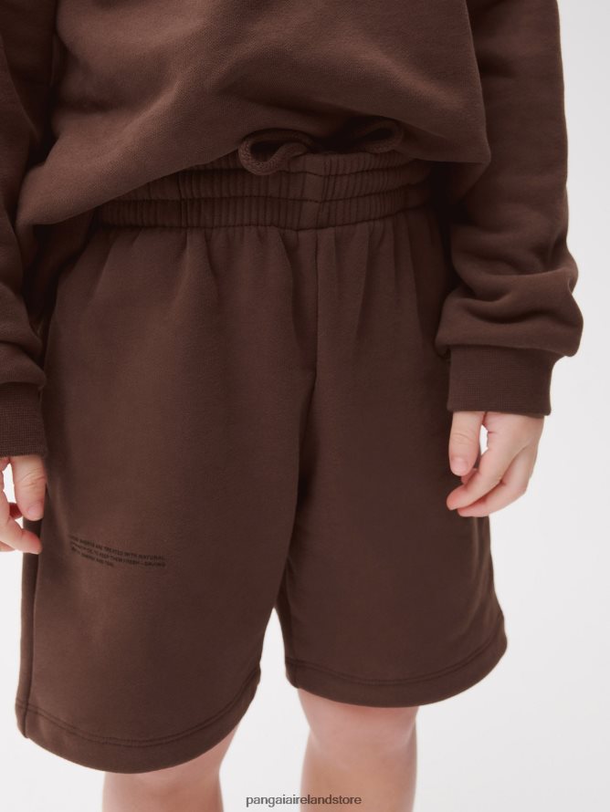 Kids Pangaia Clothes 365 Long Shorts TT8Z42624 Chestnut Brown