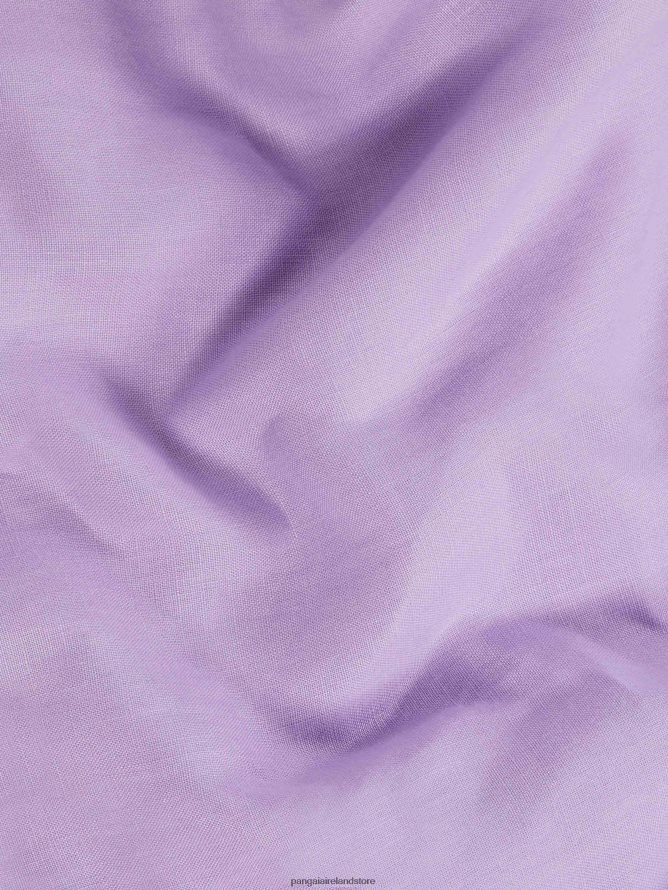 Kids Pangaia Clothes Aloe Linen Pants TT8Z42646 Orchid Purple