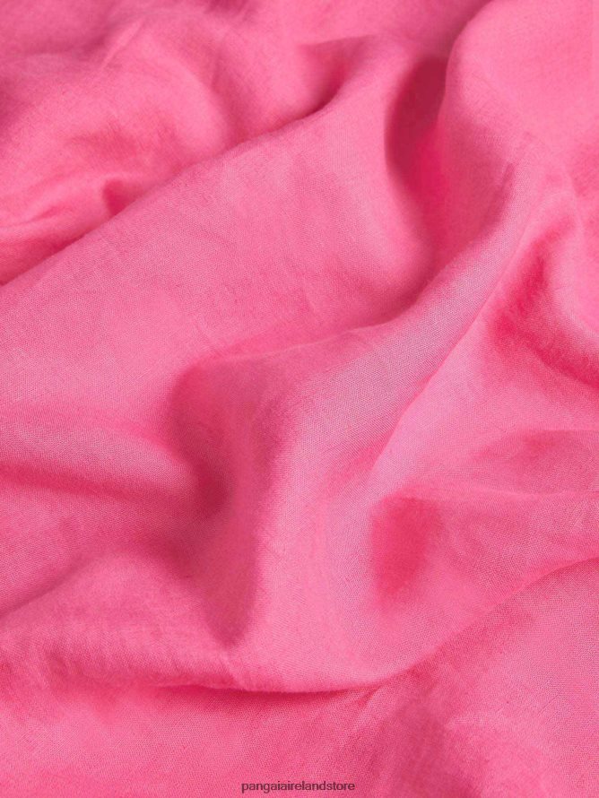 Kids Pangaia Clothes Aloe Linen Shorts TT8Z42609 Flamingo Pink