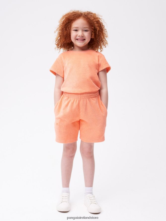 Kids Pangaia Clothes Towelling Shorts TT8Z42610 Peach Perfect