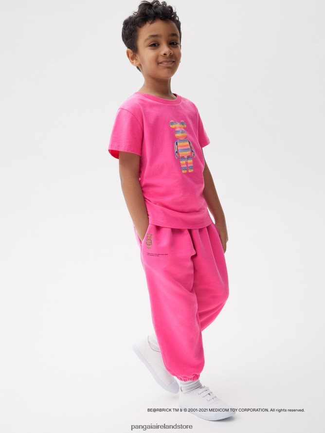 Kids Pangaia Clothes X Haroshi Be@Rbrick Track Pants TT8Z42641 Flamingo Pink