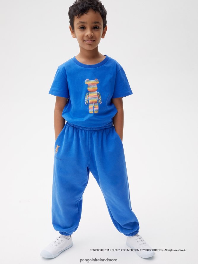 Kids Pangaia Clothes X Haroshi Be@Rbrick Track Pants TT8Z42642 Cobalt Blue