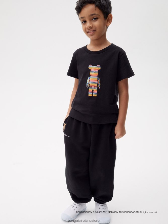 Kids Pangaia Clothes X Haroshi Be@Rbrick Track Pants TT8Z42644 Black