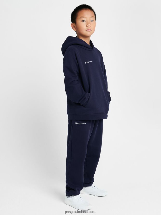 Kids Pangaia Clothes 365 Hoodie TT8Z42545 Navy Blue