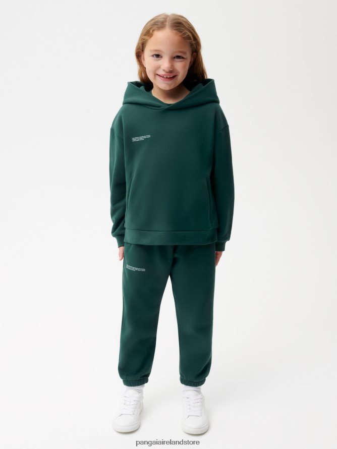 Kids Pangaia Clothes 365 Hoodie TT8Z42549 Foliage Green