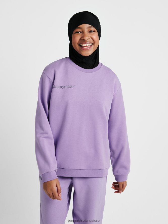 Kids Pangaia Clothes 365 Sweatshirt TT8Z42567 Orchid Purple