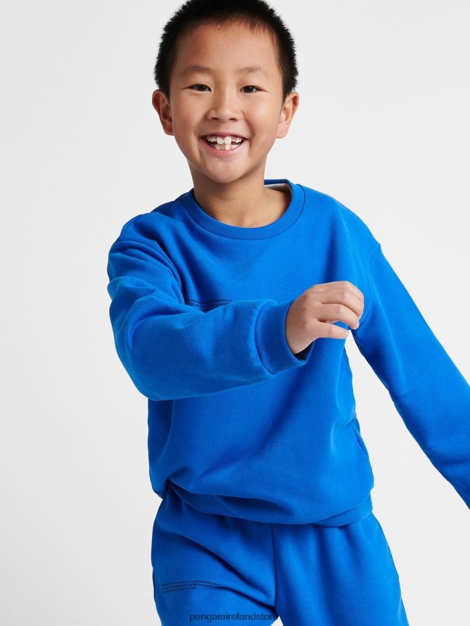 Kids Pangaia Clothes 365 Sweatshirt TT8Z42569 Cobalt Blue