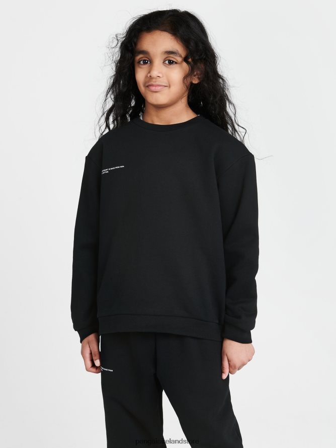 Kids Pangaia Clothes 365 Sweatshirt TT8Z42570 Black