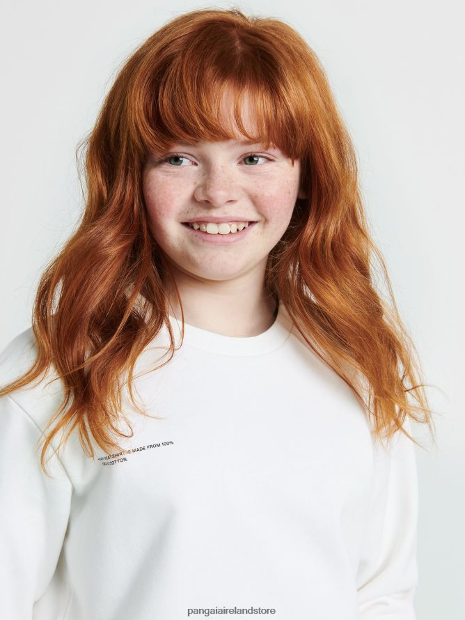 Kids Pangaia Clothes 365 Sweatshirt TT8Z42573 Off-White