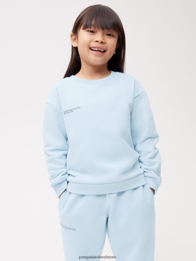 Kids Pangaia Clothes 365 Sweatshirt TT8Z42575 Baby Blue