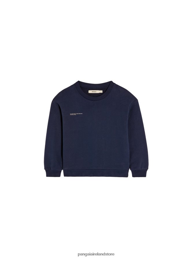 Kids Pangaia Clothes 365 Sweatshirt TT8Z42576 Navy Blue