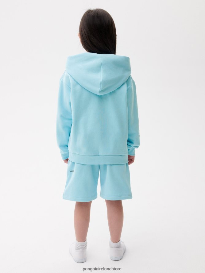 Kids Pangaia Clothes 365 Zipped Hoodie TT8Z42552 Celestial Blue