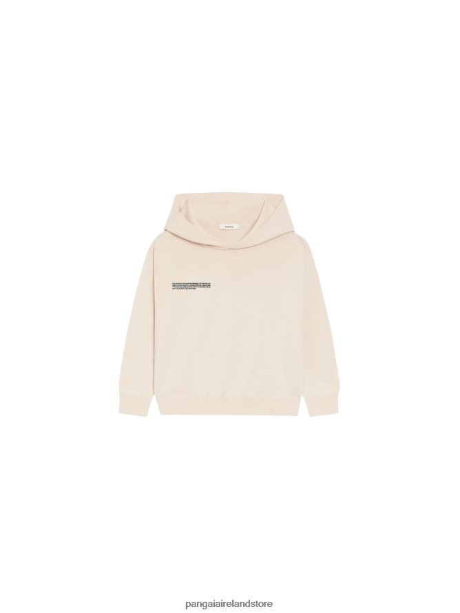 Kids Pangaia Clothes Organic Cotton Knit Hoodie TT8Z42559 Sand