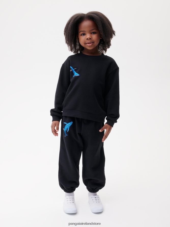 Kids Pangaia Clothes Wahp Sweatshirt TT8Z42568 Black
