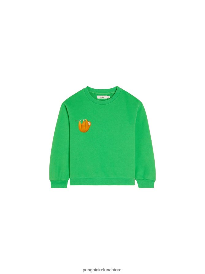 Kids Pangaia Clothes Wahp Sweatshirt TT8Z42572 Jade Green