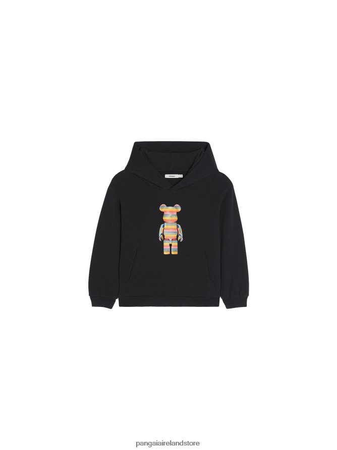 Kids Pangaia Clothes X Haroshi Be@Rbrick Hoodie TT8Z42546 Black