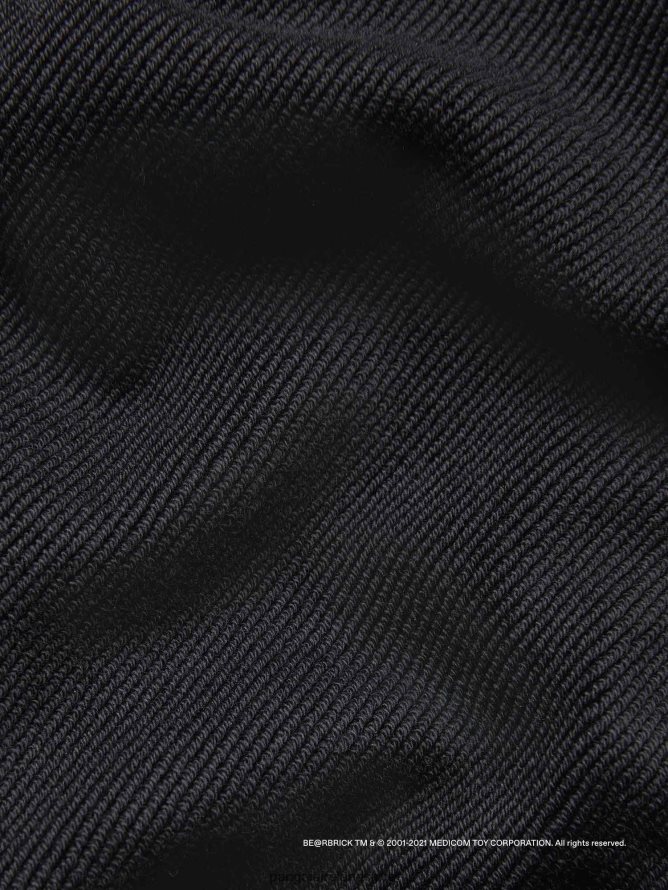 Kids Pangaia Clothes X Haroshi Be@Rbrick Hoodie TT8Z42546 Black