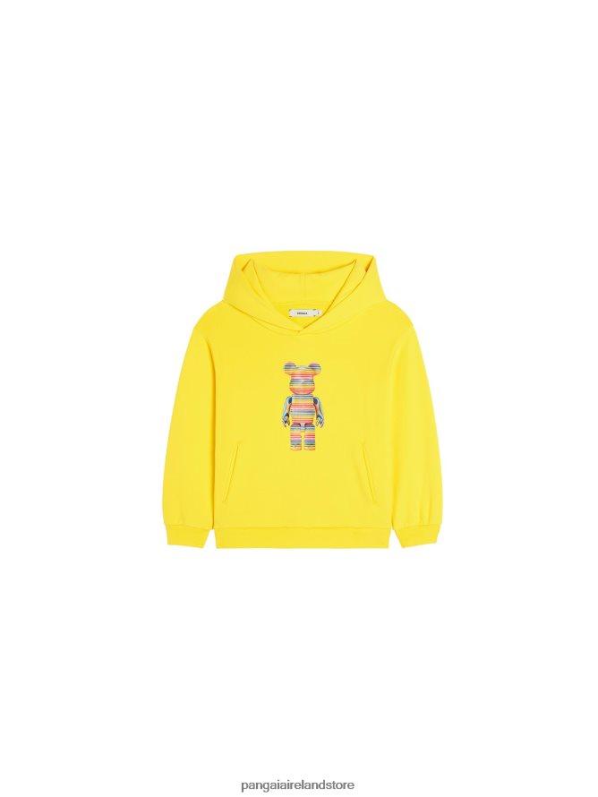Kids Pangaia Clothes X Haroshi Be@Rbrick Hoodie TT8Z42562 Saffron Yellow