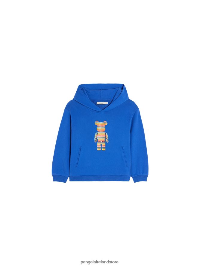 Kids Pangaia Clothes X Haroshi Be@Rbrick Hoodie TT8Z42563 Cobalt Blue