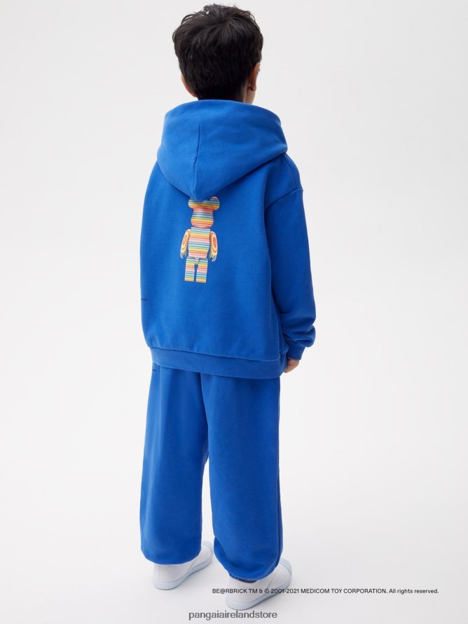 Kids Pangaia Clothes X Haroshi Be@Rbrick Hoodie TT8Z42563 Cobalt Blue