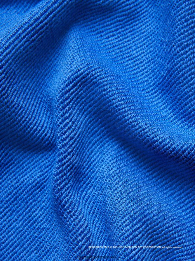 Kids Pangaia Clothes X Haroshi Be@Rbrick Hoodie TT8Z42563 Cobalt Blue