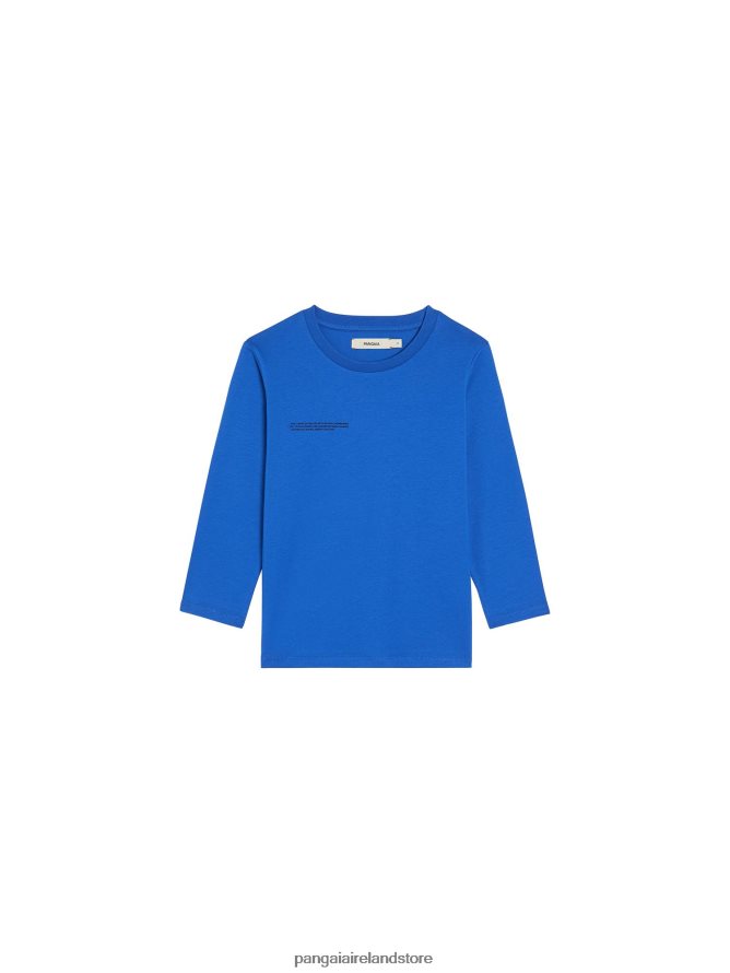 Kids Pangaia Clothes 365 Long Sleeve T-Shirt TT8Z42578 Cobalt Blue