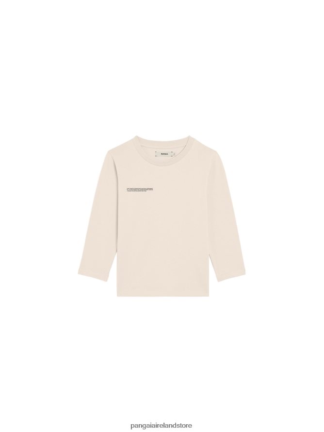 Kids Pangaia Clothes 365 Long Sleeve T-Shirt TT8Z42579 Sand