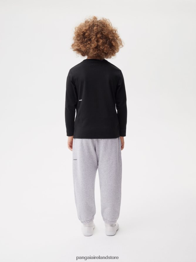 Kids Pangaia Clothes 365 Long Sleeve T-Shirt TT8Z42601 Black