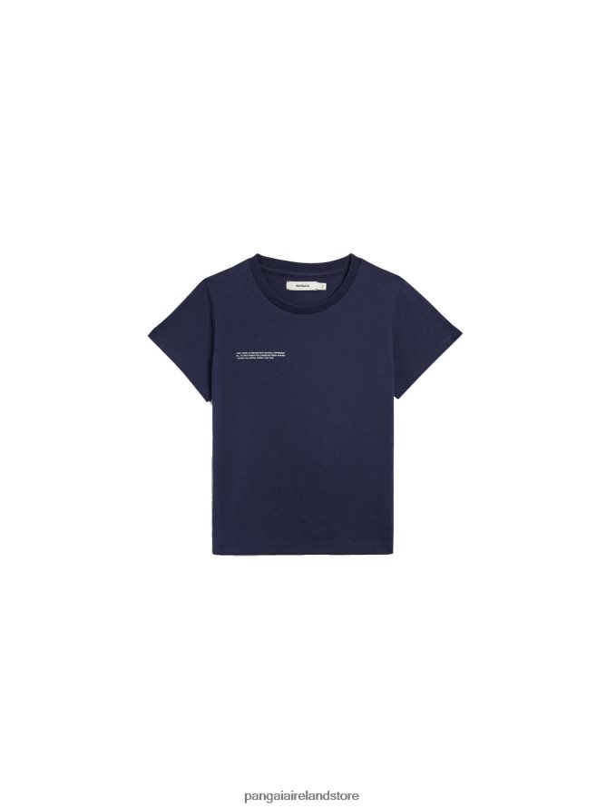 Kids Pangaia Clothes 365 Organic Cotton T-Shirt TT8Z42594 Navy Blue