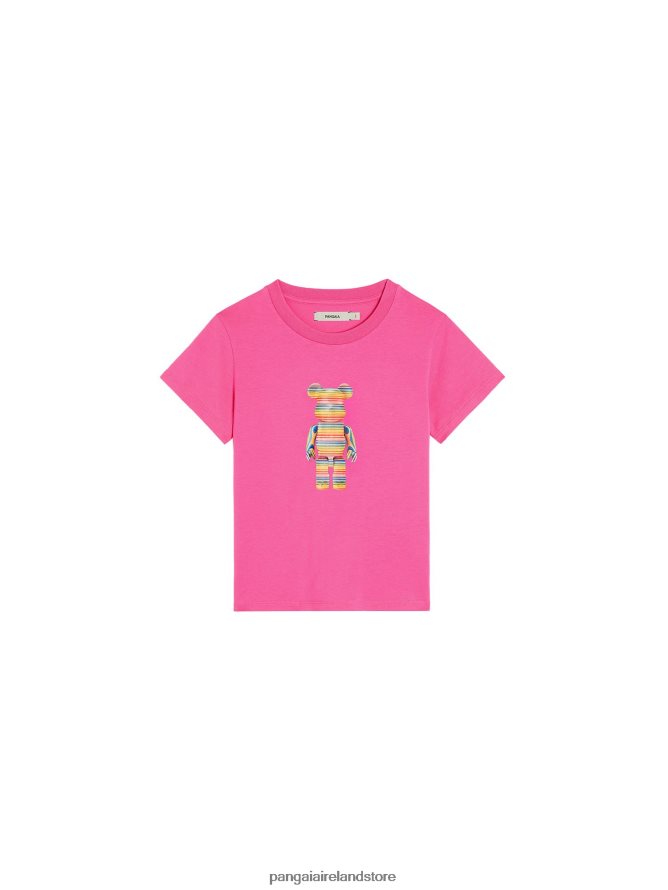 Kids Pangaia Clothes X Haroshi Be@Rbrick T-Shirt TT8Z42582 Flamingo Pink