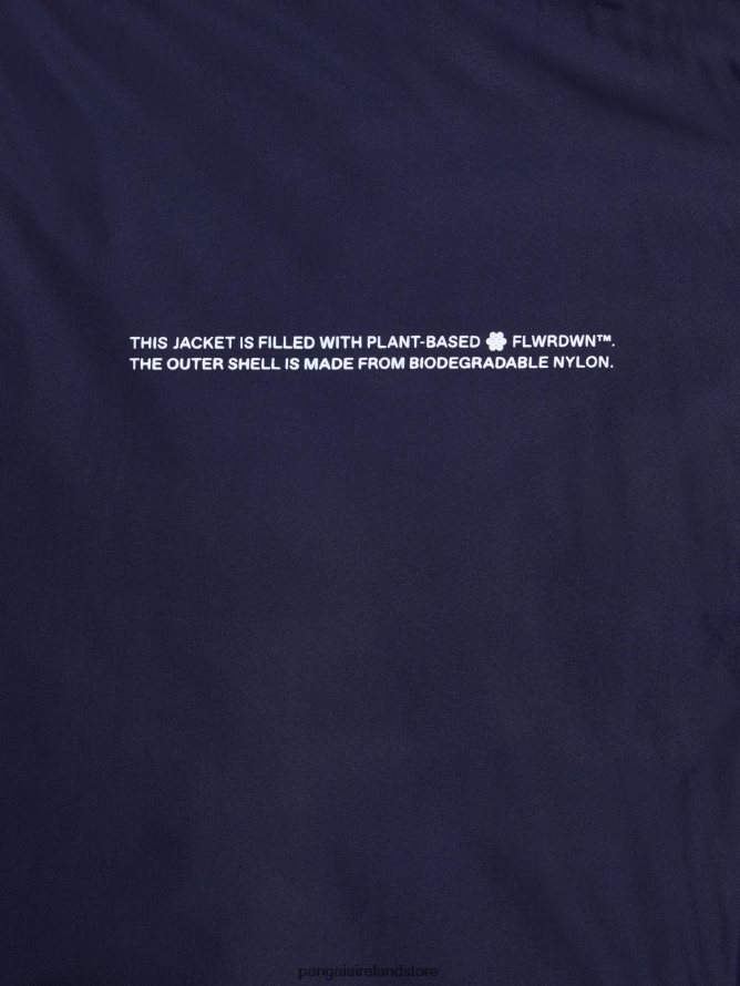 Men Pangaia Clothes Flwrdwn Lite Puffer Jacket TT8Z42536 Navy Blue