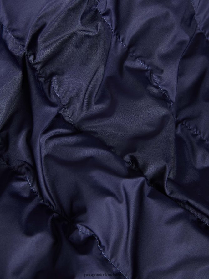 Men Pangaia Clothes Flwrdwn Lite Puffer Jacket TT8Z42536 Navy Blue