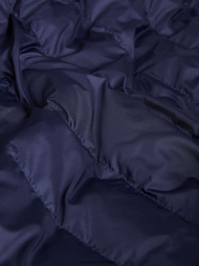 Men Pangaia Clothes Flwrdwn Lite Puffer Jacket TT8Z42536 Navy Blue