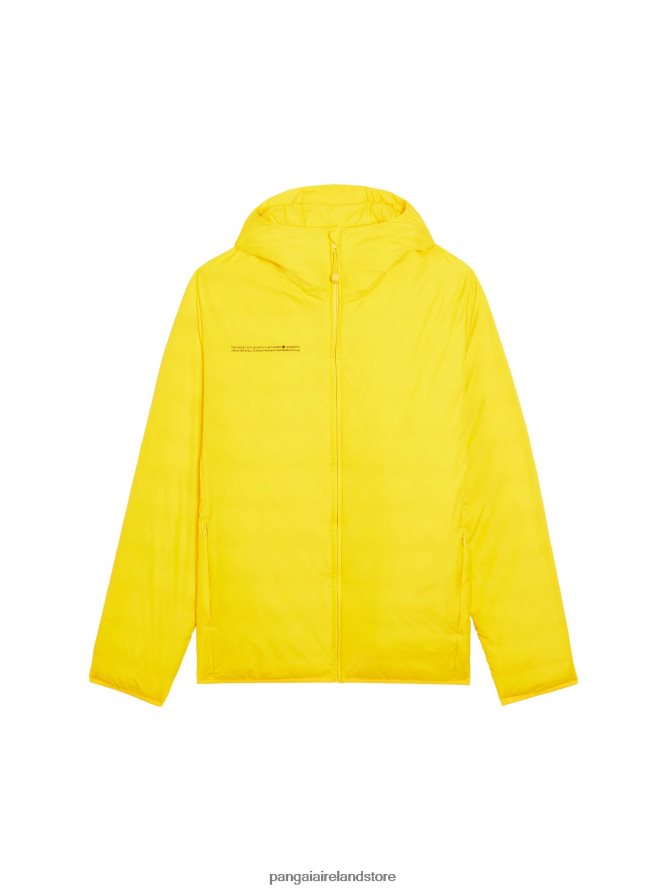 Men Pangaia Clothes Flwrdwn Lite Puffer Jacket TT8Z42537 Saffron Yellow