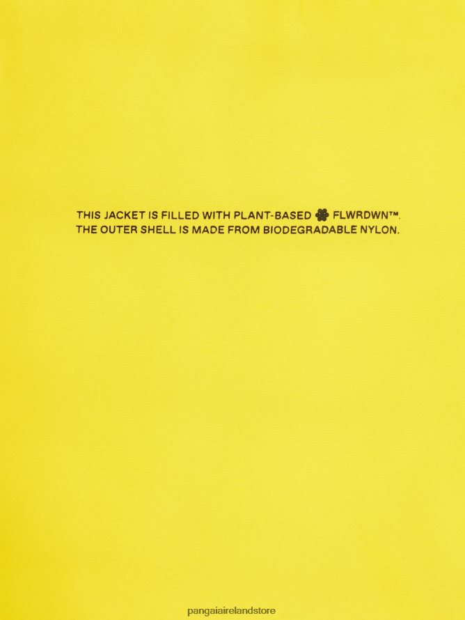 Men Pangaia Clothes Flwrdwn Lite Puffer Jacket TT8Z42537 Saffron Yellow