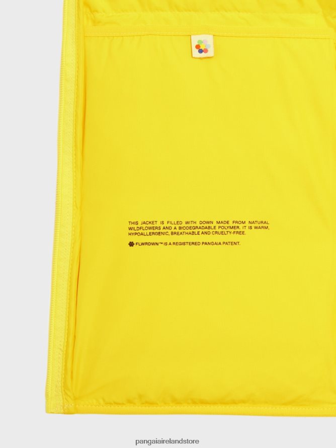 Men Pangaia Clothes Flwrdwn Lite Puffer Jacket TT8Z42537 Saffron Yellow