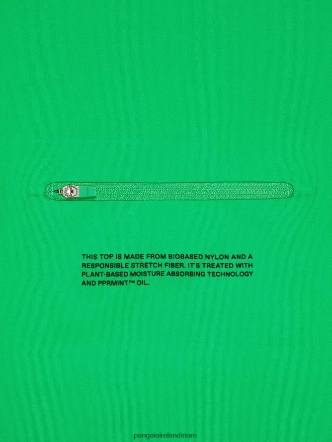 Men Pangaia Clothes Motion X Zipped Long - Sleeved Top TT8Z42524 Jade Green