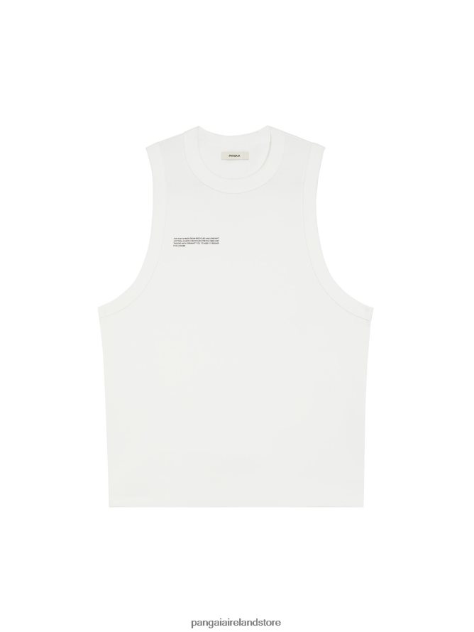 Men Pangaia Clothes Recycled Cotton Tank Top TT8Z42523 Off-White