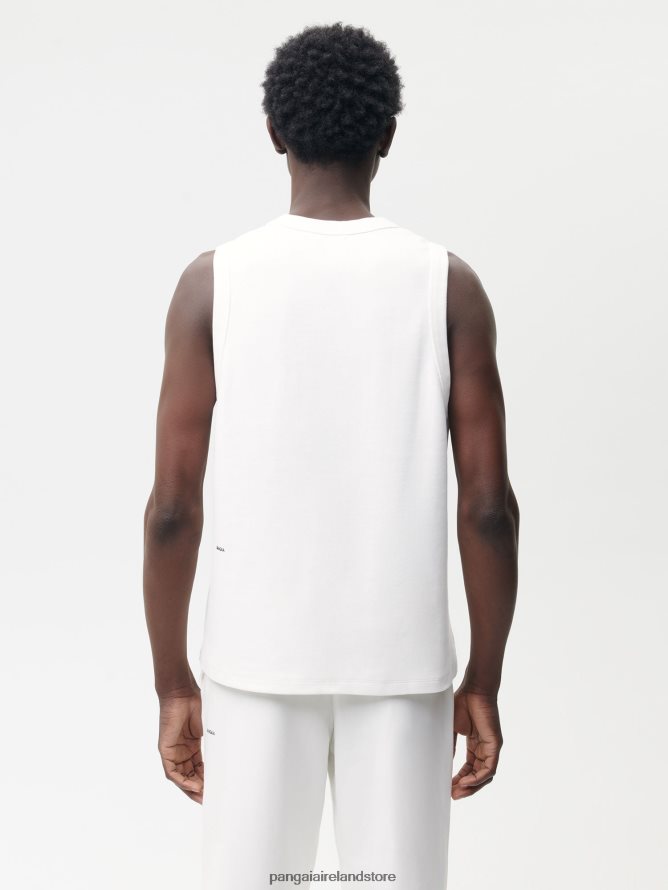 Men Pangaia Clothes Recycled Cotton Tank Top TT8Z42523 Off-White