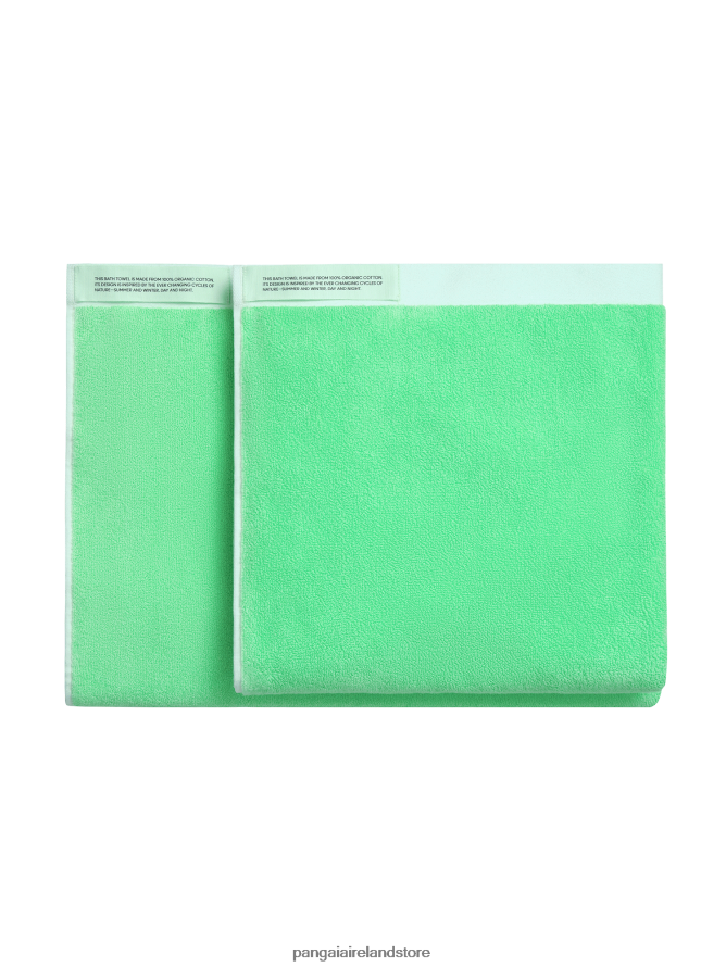 Unisex Pangaia Accessories Large Bath Towel TT8Z42661 Lagoon Green