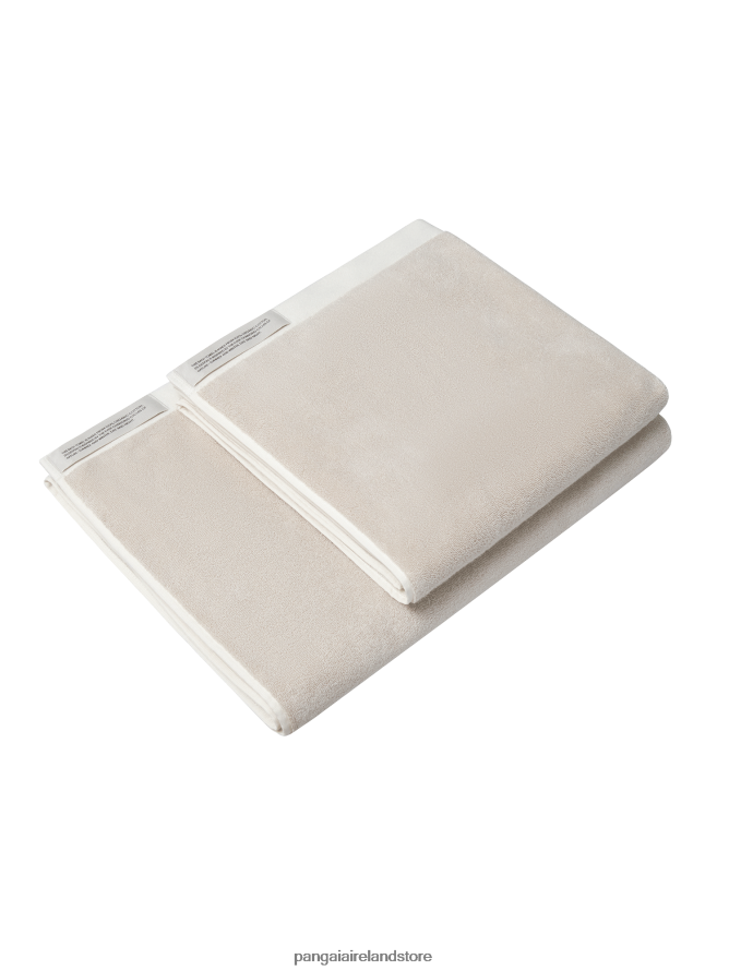 Unisex Pangaia Accessories Medium Bath Towel TT8Z42665 Limestone