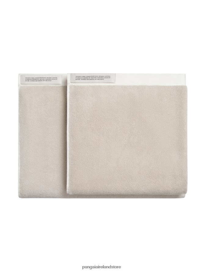 Unisex Pangaia Accessories Medium Bath Towel TT8Z42665 Limestone